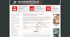 Desktop Screenshot of gepjarmuhitel.info